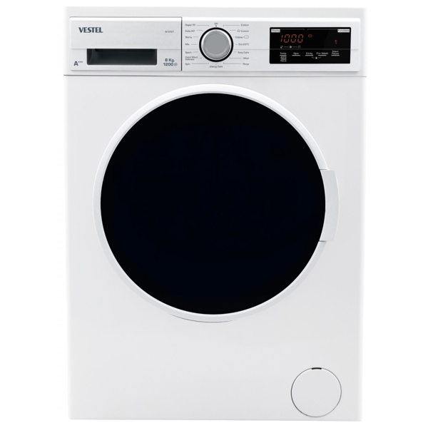 სარეცხი მანქანა Vestel W 812T, 8Kg, A+++, 1200Rpm, 58Db, Washing Machine, White