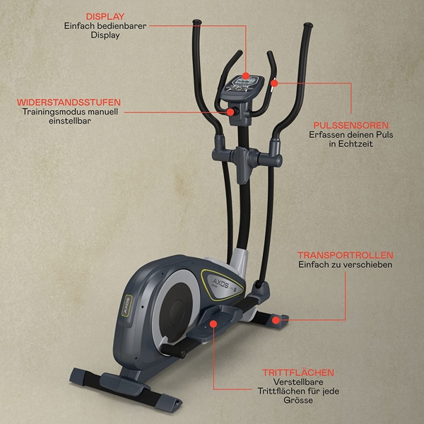 ელიპტიკური ტრენაჟორი Kettler Axos Nova P Elliptical Simulator Black