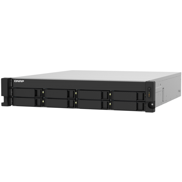 Storage system Qnap TS-832PXU-RP-4G, 8-Bay Rack 2U NAS, 1.7GHz, 4GB DDR4 UDIMM RAM, SATA 6Gb/s, White