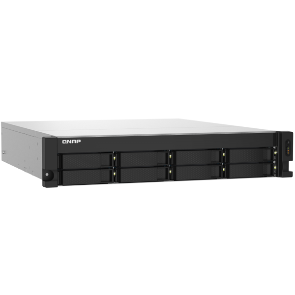 Storage system Qnap TS-832PXU-RP-4G, 8-Bay Rack 2U NAS, 1.7GHz, 4GB DDR4 UDIMM RAM, SATA 6Gb/s, White