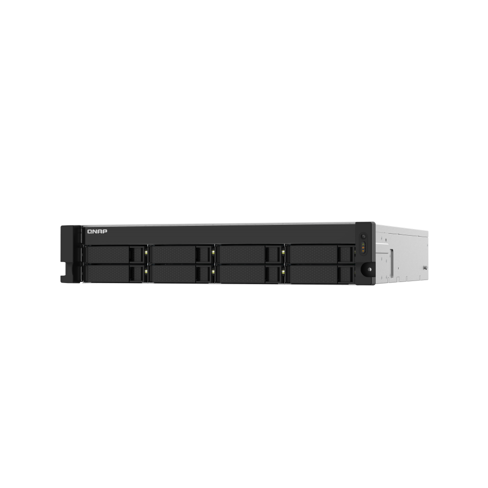 Storage system Qnap TS-832PXU-RP-4G, 8-Bay Rack 2U NAS, 1.7GHz, 4GB DDR4 UDIMM RAM, SATA 6Gb/s, White