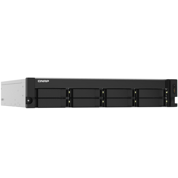 Storage system Qnap TS-832PXU-RP-4G, 8-Bay Rack 2U NAS, 1.7GHz, 4GB DDR4 UDIMM RAM, SATA 6Gb/s, White