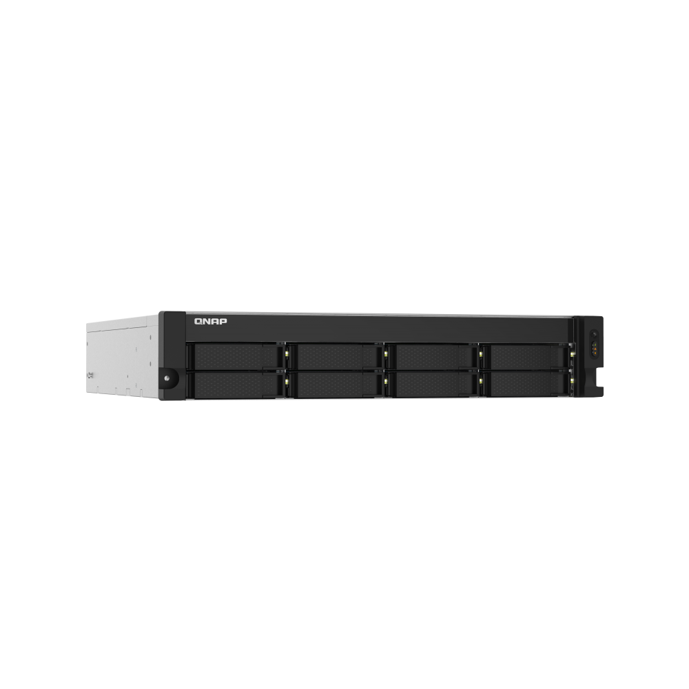 Storage system Qnap TS-832PXU-RP-4G, 8-Bay Rack 2U NAS, 1.7GHz, 4GB DDR4 UDIMM RAM, SATA 6Gb/s, White