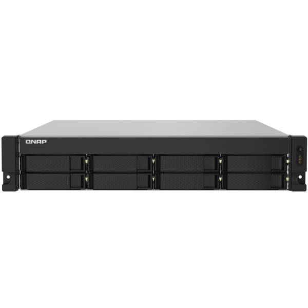 Storage system Qnap TS-832PXU-RP-4G, 8-Bay Rack 2U NAS, 1.7GHz, 4GB DDR4 UDIMM RAM, SATA 6Gb/s, White