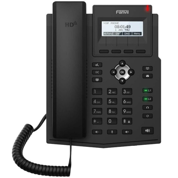 Fanvil X1SG, IP Phone, PoE, 2 SIP, 3 Lines, Black