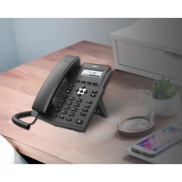 IP ტელეფონი Fanvil X1SG, IP Phone, PoE, 2 SIP, 3 Lines, Black