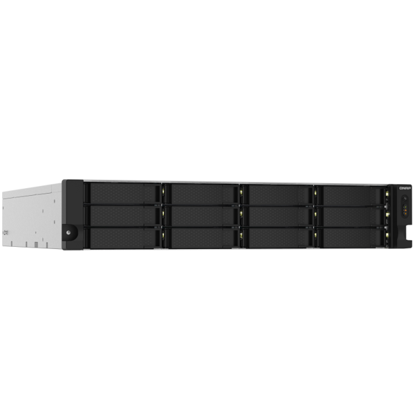 Storage system Qnap TS-1232PXU-RP-4G, 12-Bay Rack 2U NAS, 1.7GHz, 4GB DDR4 UDIMM RAM, SATA 6Gb/s, White