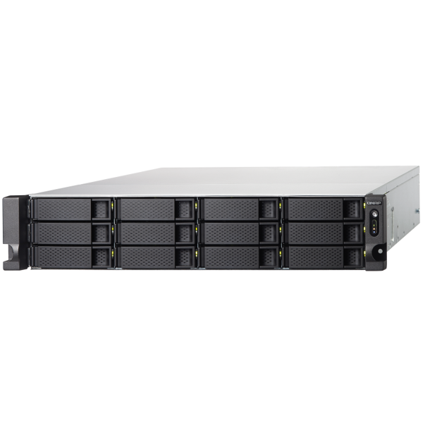Storage system Qnap TS-1886XU-RP-D1622-8G, 18-Bay Rack 2U NAS, 3.2GHz, 8GB DDR4 ECC UDIMM RAM, SATA 6Gb/s, White