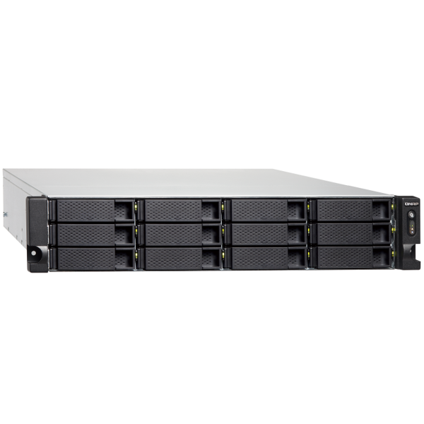 Storage system Qnap TS-1886XU-RP-D1622-8G, 18-Bay Rack 2U NAS, 3.2GHz, 8GB DDR4 ECC UDIMM RAM, SATA 6Gb/s, White
