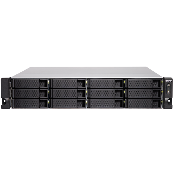 Storage system Qnap TS-1886XU-RP-D1622-8G, 18-Bay Rack 2U NAS, 3.2GHz, 8GB DDR4 ECC UDIMM RAM, SATA 6Gb/s, White