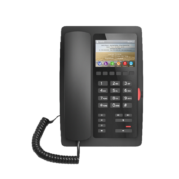 Fanvil H5, Hotel IP Phone, PoE, 1 SIP, Black