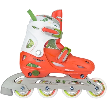 როლიკები Nijdam 52SG Rollers Inline Skates (Size 27-30) White/Orange