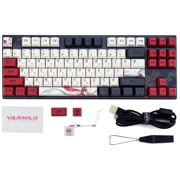 კლავიატურა Varmilo MA87M V2 Peking Opera, EC Daisy V2, Wired, LED, USB, Gaming Keyboard