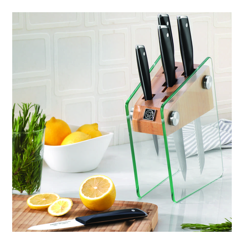  Korkmaz A685 Vetra, 5pcs, Knife Set, Black/Silver