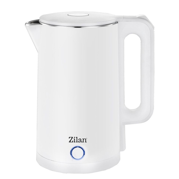 ელექტრო ჩაიდანი Zilan ZLN1147, 1500W, 1.7L, Electric Kettle, White