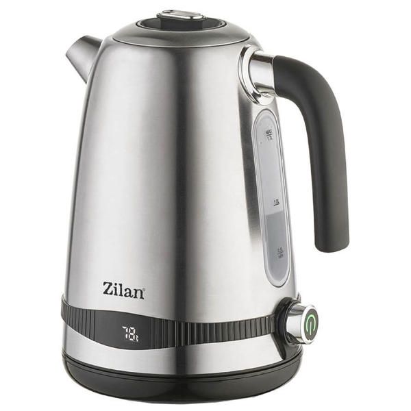 Zilan ZLN1000, 2200W, 1.7L, Electric Kettle, Silver