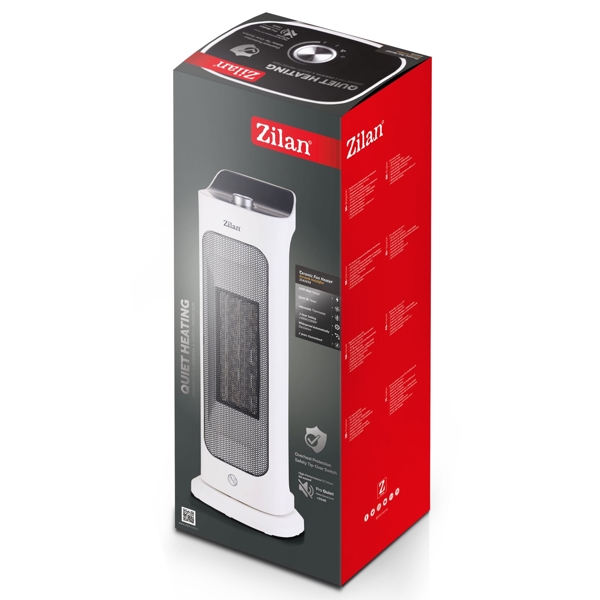 ელექტრო გამათბობელი Zilan ZLN2038, 2000W, 20m², Electric Heater, White