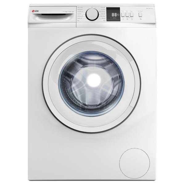 სარეცხი მანქანა Vox WM1290-T14D, 9Kg, D, 1200Rpm, 78Db, Washing Machine, White