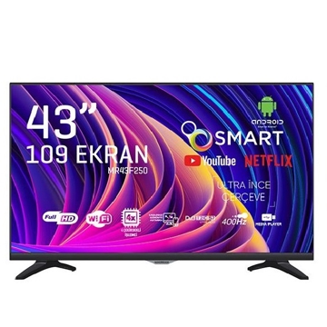 ტელევიზორი Nordmende NM43F250, 43", Smart TV, Android, HDMI, USB, Wifi, Black