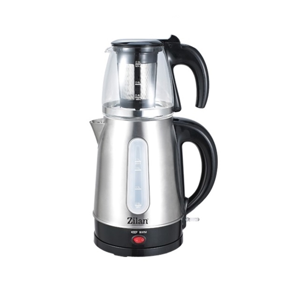 ჩაის აპარატი Zilan ZLN3581, 200W, 1.7L, Tea Maker, Silver