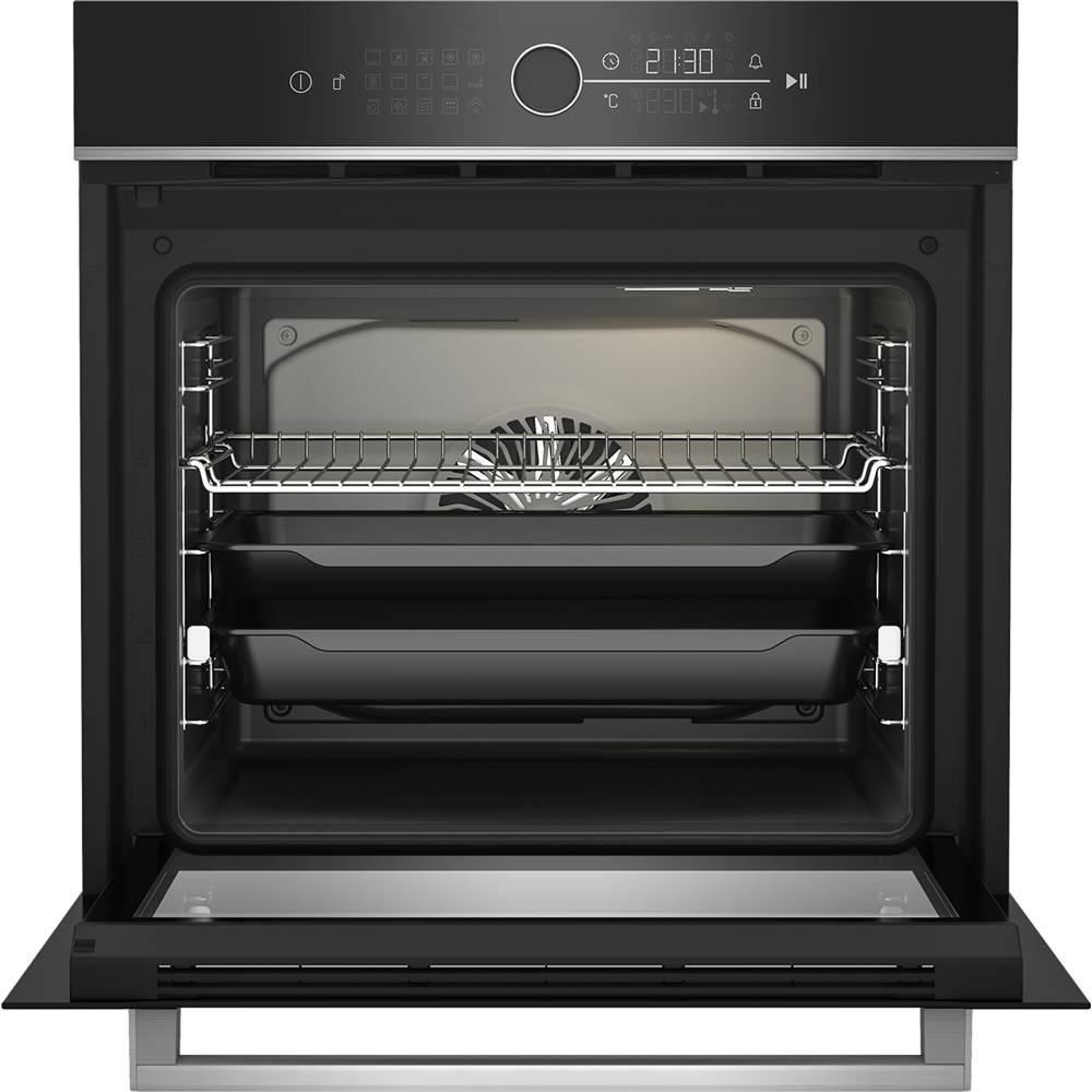 ჩასაშენებელი ელექტრო ღუმელი Beko BBIM13400XMSW Superia, 3100W, 72L, Built-In, Black