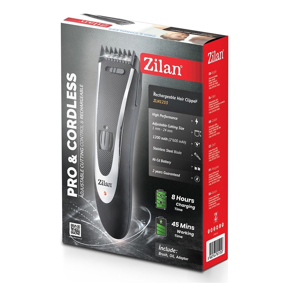 Zilan ZLN1253, Hair Trimmer, Black