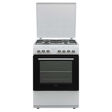 გაზქურა Vox GTR 6400 W, 4 Gas, Oven, White