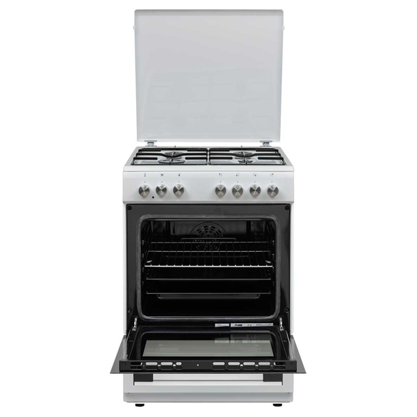 გაზქურა Vox GTR 6400 W, 4 Gas, Oven, White