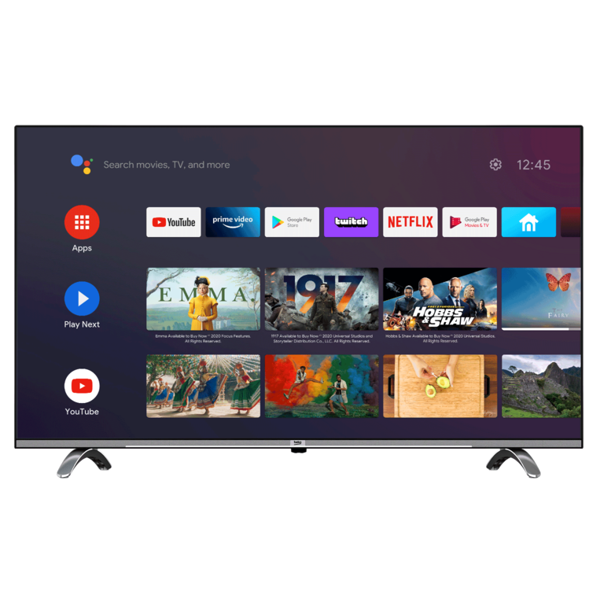 ტელევიზორი Beko B40 B 685 A, 40", Smart TV, Android, HDMI, USB, WiFi, BT, Black