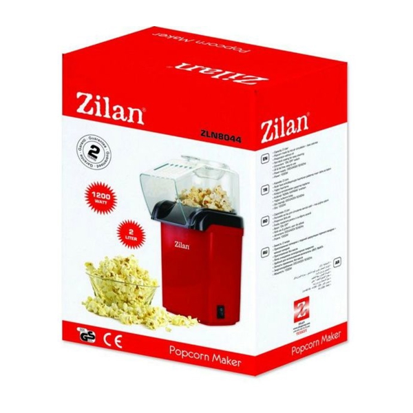 პოპკორნის აპარატი Zilan ZLN8044, 1200W, Popcorn Machine, Red