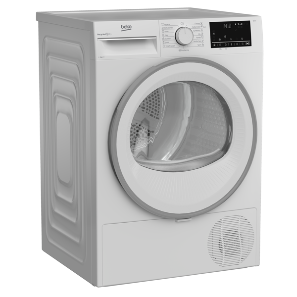 სარეცხის საშრობი მანქანა Beko B3T68110, 8Kg, B, Washing dryer, White