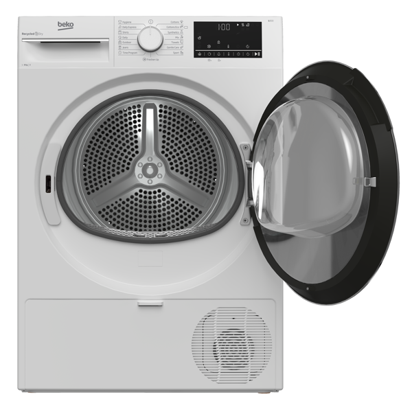 სარეცხის საშრობი მანქანა Beko B3T68110, 8Kg, B, Washing dryer, White