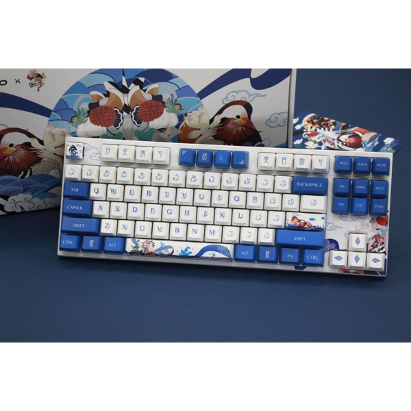 კლავიატურა Varmilo VA87M Lovebirds-I, Cherry MX Blue, Wired, LED, USB, Gaming Keyboard