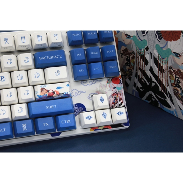 კლავიატურა Varmilo VA87M Lovebirds-I, Cherry MX Blue, Wired, LED, USB, Gaming Keyboard