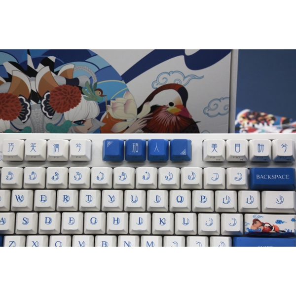 კლავიატურა Varmilo VA87M Lovebirds-I, Cherry MX Blue, Wired, LED, USB, Gaming Keyboard