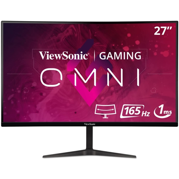 მონიტორი Viewsonic VX2718-PC-MHD, 27" Gaming Monitor, FHD, LED, VA, HDMI, Black