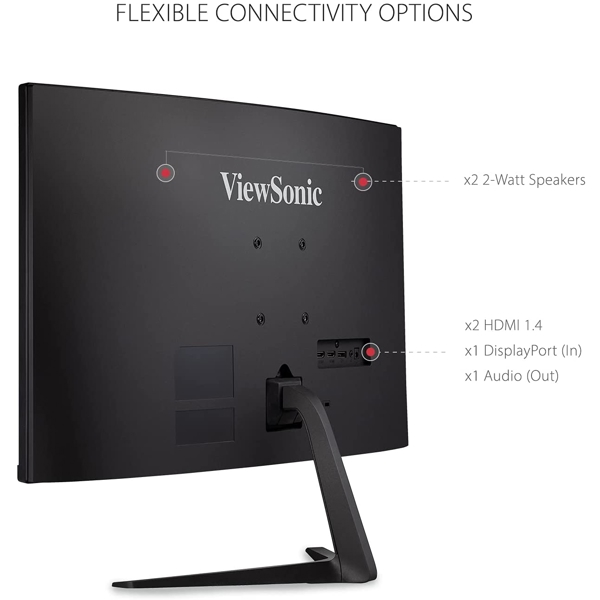 მონიტორი Viewsonic VX2718-PC-MHD, 27" Gaming Monitor, FHD, LED, VA, HDMI, Black