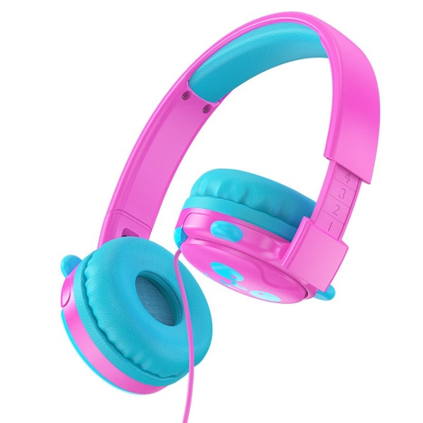 ყურსასმენი Hoco W31 Children Headset, Wired, 3.5mm, Rose Red