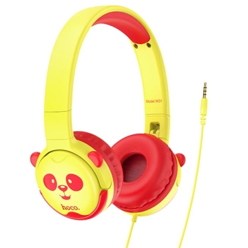 ყურსასმენი Hoco W31 Children Headset, Wired, 3.5mm, Yellow