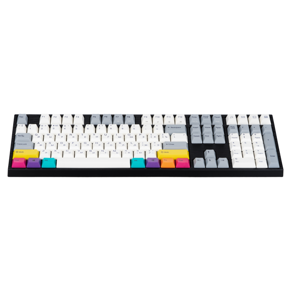 კლავიატურა Varmilo MA108M V2 CMYK, EC Rose V2, Wired, LED, USB, Gaming Keyboard