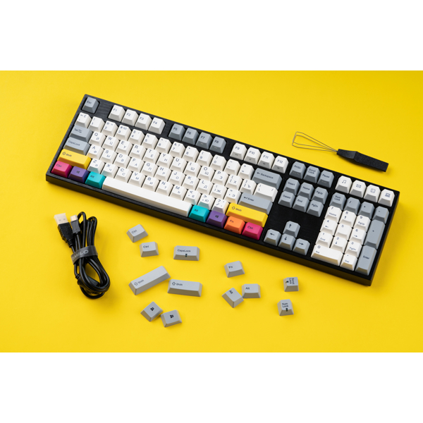 კლავიატურა Varmilo MA108M V2 CMYK, EC Rose V2, Wired, LED, USB, Gaming Keyboard