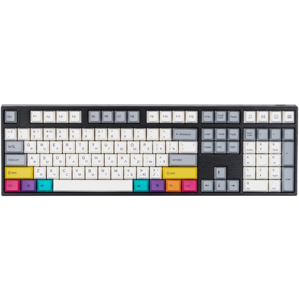 კლავიატურა Varmilo MA108M V2 CMYK, EC Sakura V2, Wired, LED, USB, Gaming Keyboard