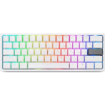 კლავიატურა Ducky One 2 Mini, Cherry Black, Wired, RGB, USB, Gaming Keyboard, White