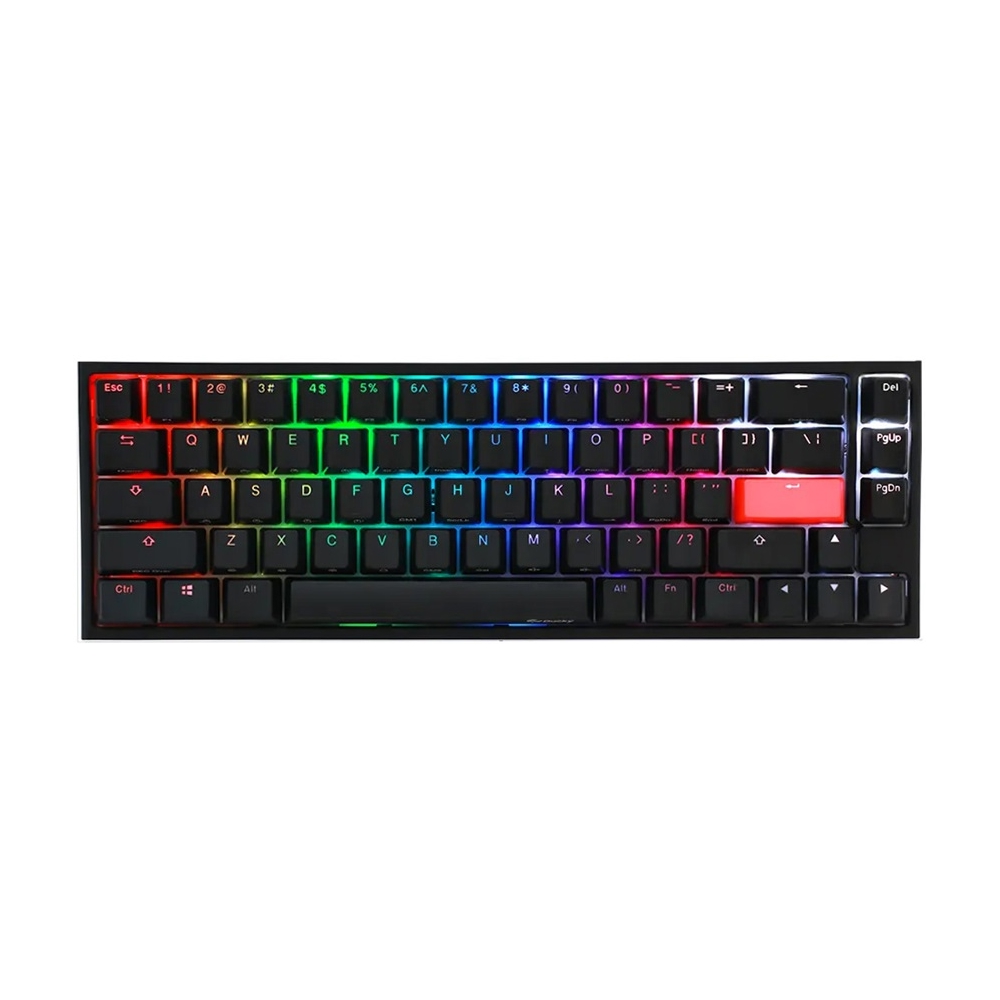 კლავიატურა Ducky One 2 SF, Cherry Blue, Wired, RGB, USB, Gaming Keyboard, Black/White