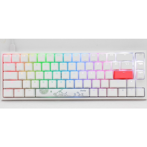 კლავიატურა Ducky One 2 SF, Cherry Black, Wired, RGB, USB, Gaming Keyboard, White