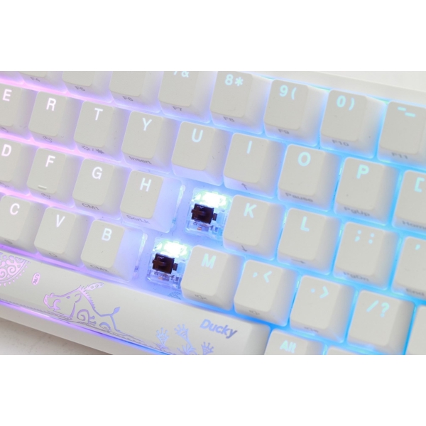 კლავიატურა Ducky One 2 SF, Cherry Black, Wired, RGB, USB, Gaming Keyboard, White