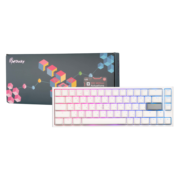 კლავიატურა Ducky One 2 SF, Cherry Black, Wired, RGB, USB, Gaming Keyboard, White