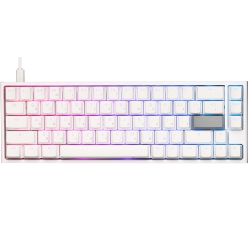 კლავიატურა Ducky One 2 SF, Cherry Blue, Wired, RGB, USB, Gaming Keyboard, White