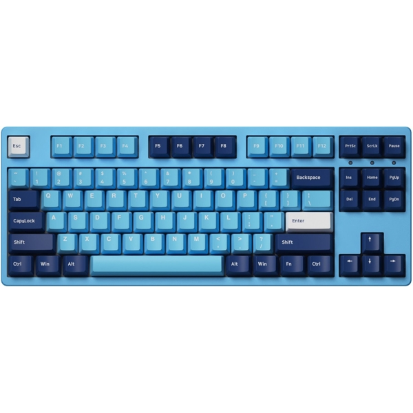 Akko 3087 Mirror of the Sky, Cherry MX Blue, Wired, USB-C, Gaming Keyboard, Blue