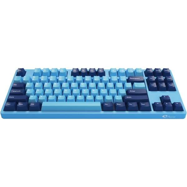 Akko 3087 Mirror of the Sky, Cherry MX Blue, Wired, USB-C, Gaming Keyboard, Blue